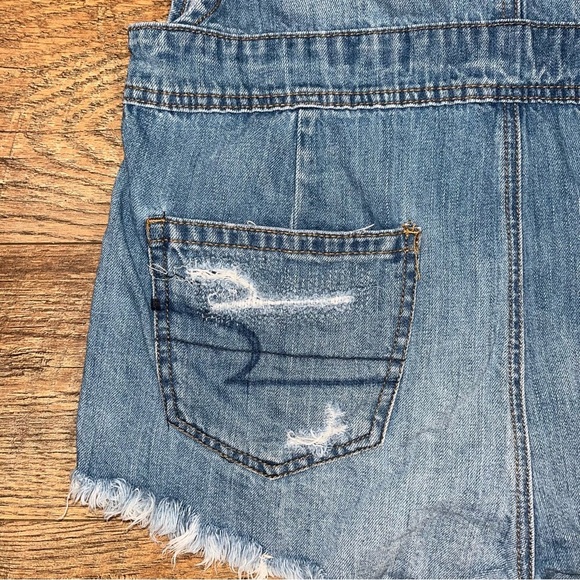 American Eagle Denim Shorts Overalls - Picture 12 of 14